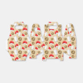 Weihnachtsmilch und Kekse Party gekachelt Muster Geschenkschachtel (Ungefaltet)