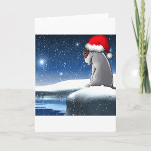 WeihnachtsMilo (der Bullterrier-Welpe) Feiertagskarte