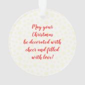 Weihnachtsmini Schnauzer Weihnachtsmannmütze Ornament (Rückseite)