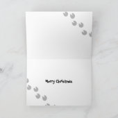 Weihnachtsminiatur-Schwein Feiertagskarte (Innenseite)