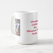 WeihnachtsminipferdWeihnachtsmannmütze/Engel Kaffeetasse (Vorderseite Links)