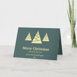 Weihnachtsminze, türkis und Vanille Feiertagskarte