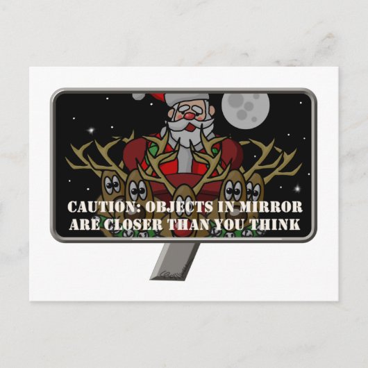 WeihnachtsMirror Feiertagspostkarte (Vorderseite)