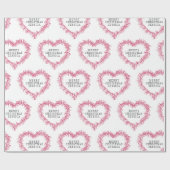 Weihnachtsmistel zeichnend herzrot geschenkpapier (Flach)