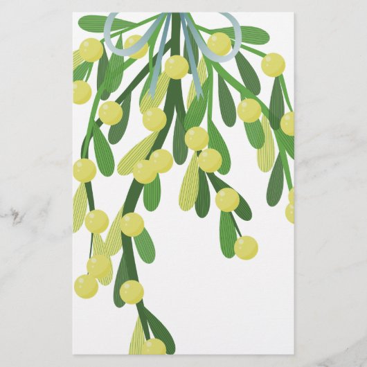 Weihnachtsmistletoe Briefpapier (Vorderseite)