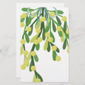 Weihnachtsmistletoe Briefpapier (Vorne/Hinten)
