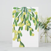 Weihnachtsmistletoe Briefpapier (Stehend Vorderseite)