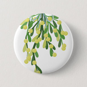 Weihnachtsmistletoe Button