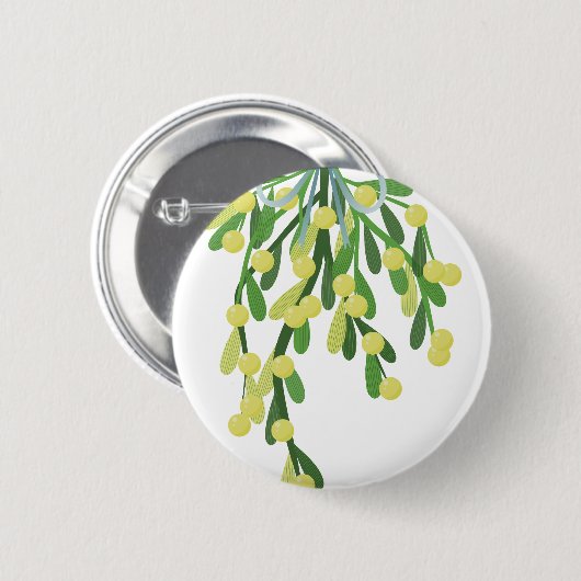 Weihnachtsmistletoe Button (Vorne & Hinten)