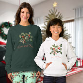 Weihnachtsmistletoe Custom Message Women Sweatshirt