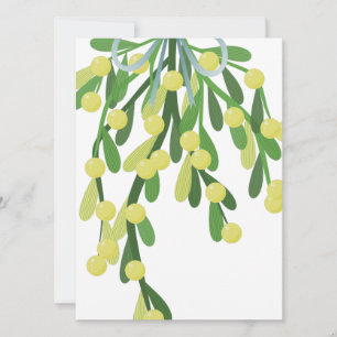 Weihnachtsmistletoe Feiertagskarte