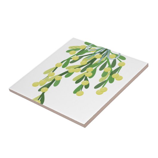 Weihnachtsmistletoe Fliese (Seite)