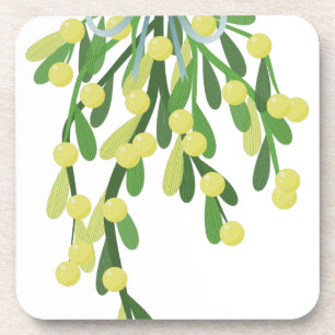 Weihnachtsmistletoe Getränkeuntersetzer