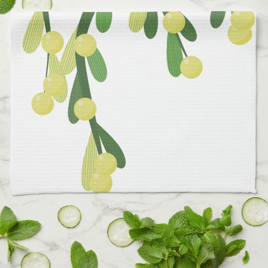 Weihnachtsmistletoe Handtuch (Gefaltet)