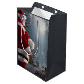 Weihnachtsmitteltasche Mittlere Geschenktüte (Rückseite Schrägansicht)