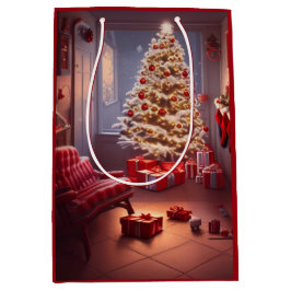 Weihnachtsmitteltasche Mittlere Geschenktüte