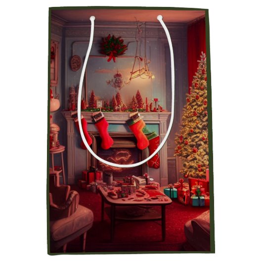 Weihnachtsmitteltasche Mittlere Geschenktüte (Vorderseite)