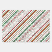Weihnachtsmix - BG Tartan, Baubles und Ribbon Geschenkpapier Set (Vorderseite 3)