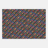 Weihnachtsmix - Weihnachtsbeleuchtung Geschenkpapier Set (Vorderseite 3)