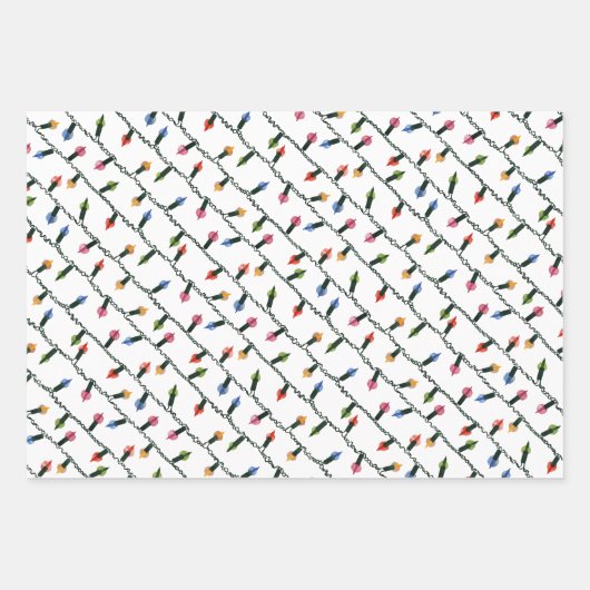 Weihnachtsmix - Weihnachtsbeleuchtung Geschenkpapier Set (Vorderseite 2)