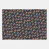 Weihnachtsmix - Weihnachtsbeleuchtung Geschenkpapier Set (Vorderseite)