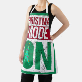 weihnachtsmodus aktiviert in dir  schürze
