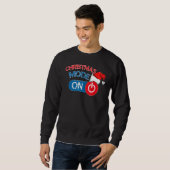 Weihnachtsmodus auf Weihnachten Kostüm Pajama Sweatshirt (Vorne ganz)