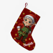 Weihnachtsmodus Elf Kleiner Weihnachtsstrumpf (Vorderansicht (hängend))