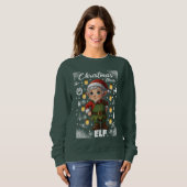 Weihnachtsmodus Elf Sweatshirt (Vorne ganz)