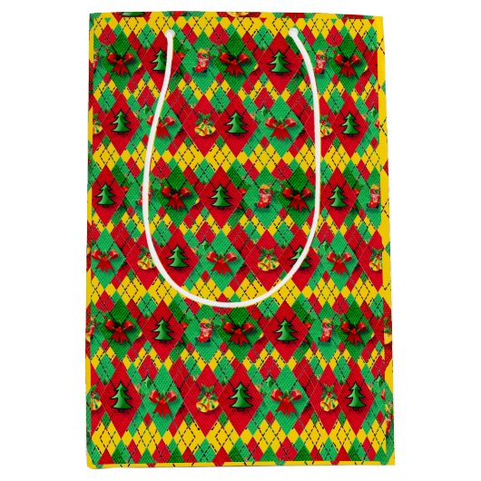 Weihnachtsmodus - Neujahrsgeist - Mittlere Geschenktüte (Vorderseite)