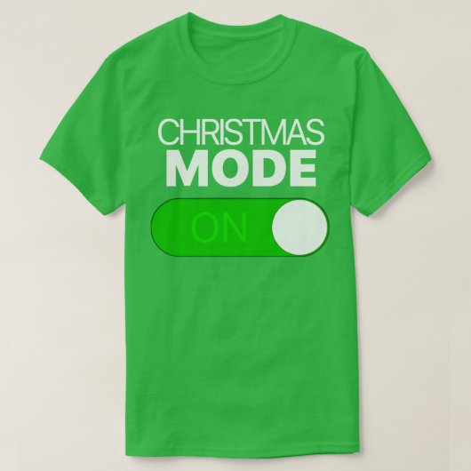 Weihnachtsmodus umschalten Android Iphone T-Shirt (Design vorne)