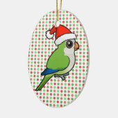 WeihnachtsmönchParakeet Keramikornament (Links)