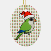 WeihnachtsmönchParakeet Keramikornament (Hinten)