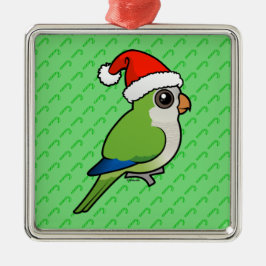 WeihnachtsmönchParakeet Silbernes Ornament