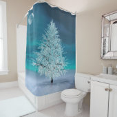 Weihnachtsmond Duschvorhang (Beispiel)