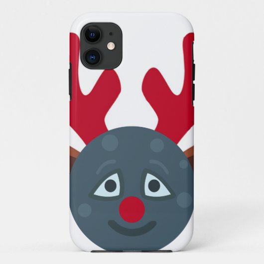 Weihnachtsmond Emoji Case-Mate iPhone Hülle (Rückseite)