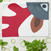 Weihnachtsmond Emoji Handtuch (Gefaltet)