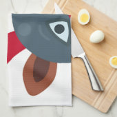 Weihnachtsmond Emoji Handtuch (Viertel Falte)