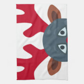 Weihnachtsmond Emoji Handtuch (Vertikal)