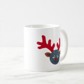 Weihnachtsmond Emoji Kaffeetasse (VorderseiteRechts)