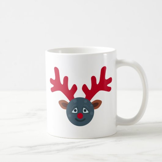 Weihnachtsmond Emoji Kaffeetasse (Rechts)