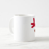 Weihnachtsmond Emoji Kaffeetasse (Vorderseite Links)