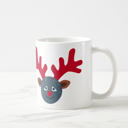 Weihnachtsmond Emoji Kaffeetasse (Rechts)
