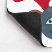 Weihnachtsmond Emoji Mousepad (Ecke)