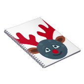 Weihnachtsmond Emoji Notizblock (Rechte Seite)