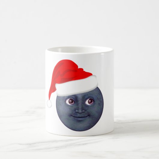 Weihnachtsmond Emoji Tassen (Mittel)