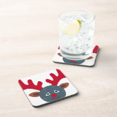 Weihnachtsmond Emoji Untersetzer (Rechte Seite)