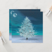 Weihnachtsmond Karte (Vorderseite/Rückseite Beispiel)