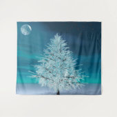 Weihnachtsmond Wandteppich (Vorderseite (Horizontal))