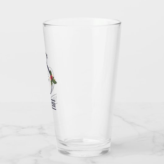 Weihnachtsmongram S Personalisiert Beer Glas (Links)